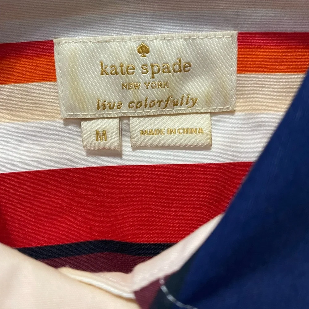 Kate Spade New York Spring 2017 Ready-to-Wear... live Colorfully Top Size M - Picture 7 of 12